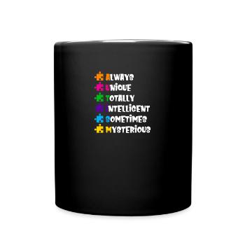 Autism Awareness - Full Colour Mug - black - Front