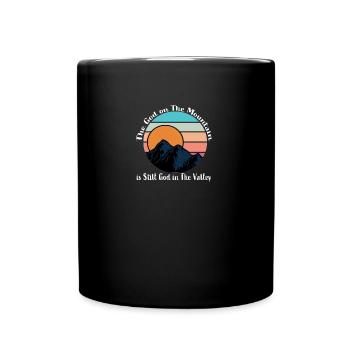 Le Dieu La Montagne Dans Dieu Toujours Dans La Vallée - Mug uni - noir - Devant