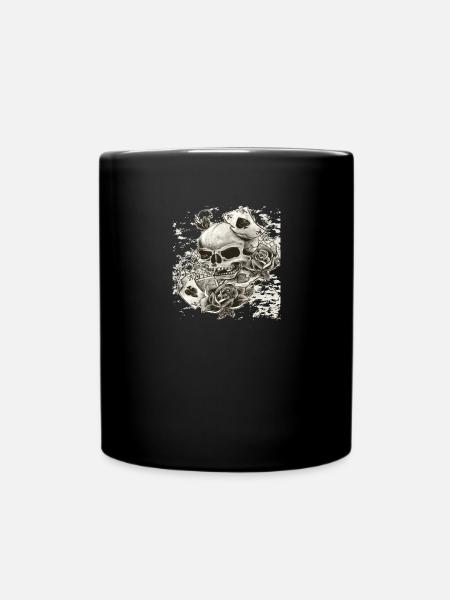 karten pirates - Tasse einfarbig - Schwarz
