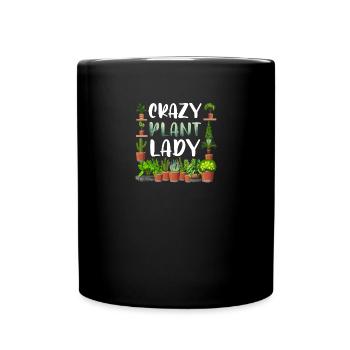 Crazy Plant Lady - Full Colour Mug - black - Front