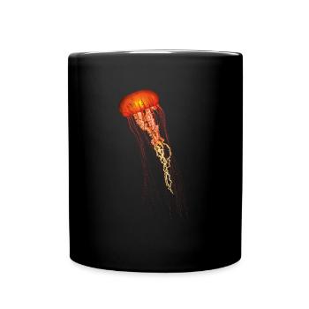 Jellyfish Marine Animals Sea Ocean Sea Creatures Art - Full Colour Mug - black - Front