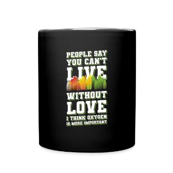 Outdoor Trees Environmental Protection Forest Animals - Full Colour Mug - black - Front