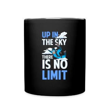 Skidiving Parapente Saut d’avion Sports - Mug uni - noir - Devant