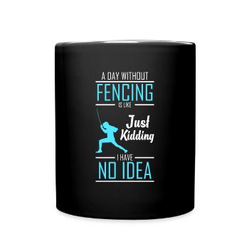 Fechten Säbel En Garde Florett - Tasse einfarbig - Schwarz - Vorne