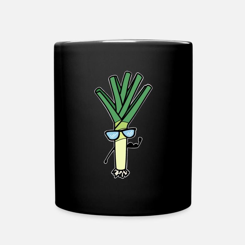 Poireau - Mug uni - noir
