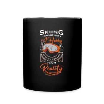 Sports d’hiver Loisir d’hiver - Mug uni - noir - Devant