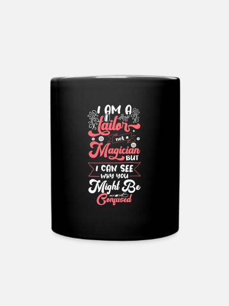 Schneider Faden Hose Maßschneider - Tasse einfarbig - Schwarz