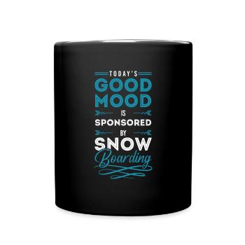 Snowboard Hobby Vacances d’hiver - Mug uni - noir - Devant