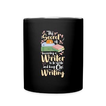 Writer Hobby Reading - Full Colour Mug - black - Front