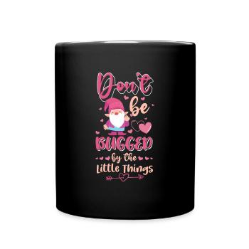Gnome à chapeau pointu gnome d’argile - Mug uni - noir - Devant