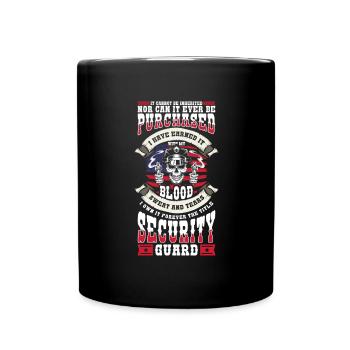 Security guard profession bouncer guard - Full Colour Mug - black - Front