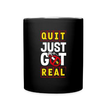 Non-smoking smoking ban Glimmstengel - Full Colour Mug - black - Front