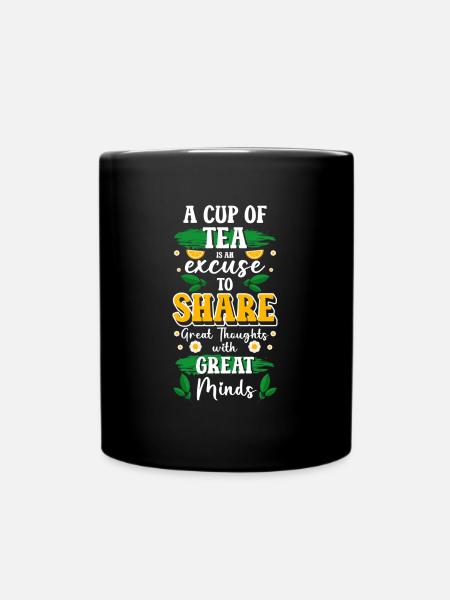 Teetrinker Entspannung Früchtetee Winter - Tasse einfarbig - Schwarz