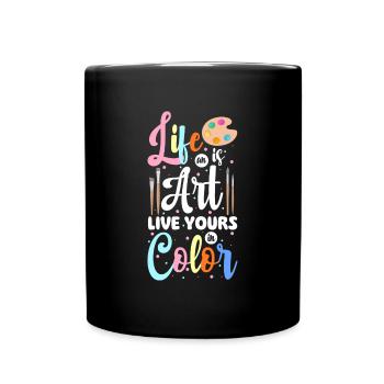 Artist Profession Painter - Full Colour Mug - black - Front