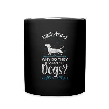 Teckel, Chien, Chasseur, Chien De Chasse - Mug uni - noir - Devant