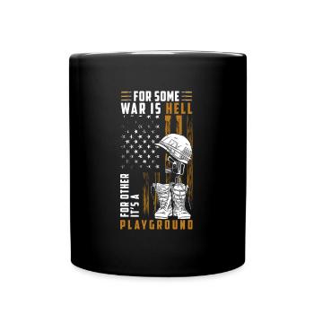 Soldier Veteran Peace Air Force - Full Colour Mug - black - Front