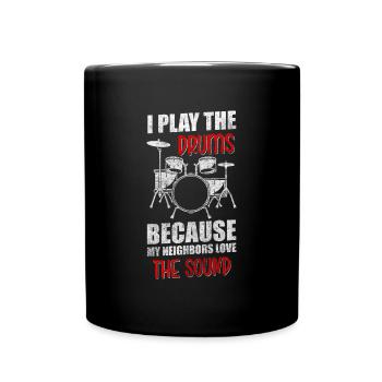 Nachbarn Freundschaft Bier - Tasse einfarbig - Schwarz - Vorne