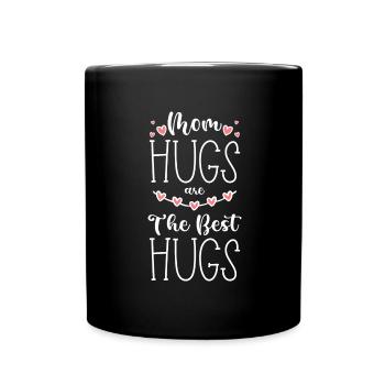 Love cuddly hugging girlfriend - Full Colour Mug - black - Front