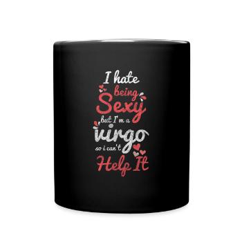 Virgo September Superstition Zodiac - Full Colour Mug - black - Front