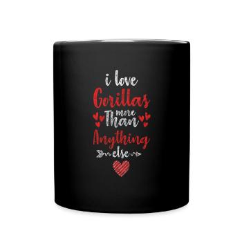 Gorilla Nature Chimpanzee - Full Colour Mug - black - Front