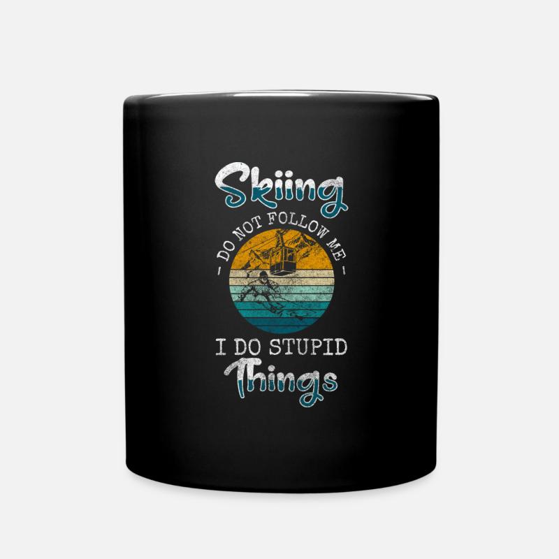 Snowboarden Sport Winter Wintersport - Tasse einfarbig - Schwarz