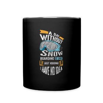 Snow Snow Jump Freestyle - Full Colour Mug - black - Front