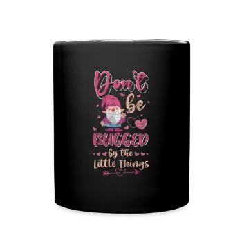 Zwerg Fantasie Geschenke Winzig - Tasse einfarbig - Schwarz - Vorne