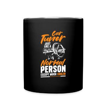Auto Leistung Sportwagen - Tasse einfarbig - Schwarz - Vorne