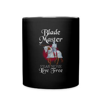 Croix de chevalier médiévale - Mug uni - noir - Devant