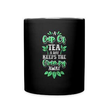 Tea Drinker Recreation Drink - Full Colour Mug - black - Front