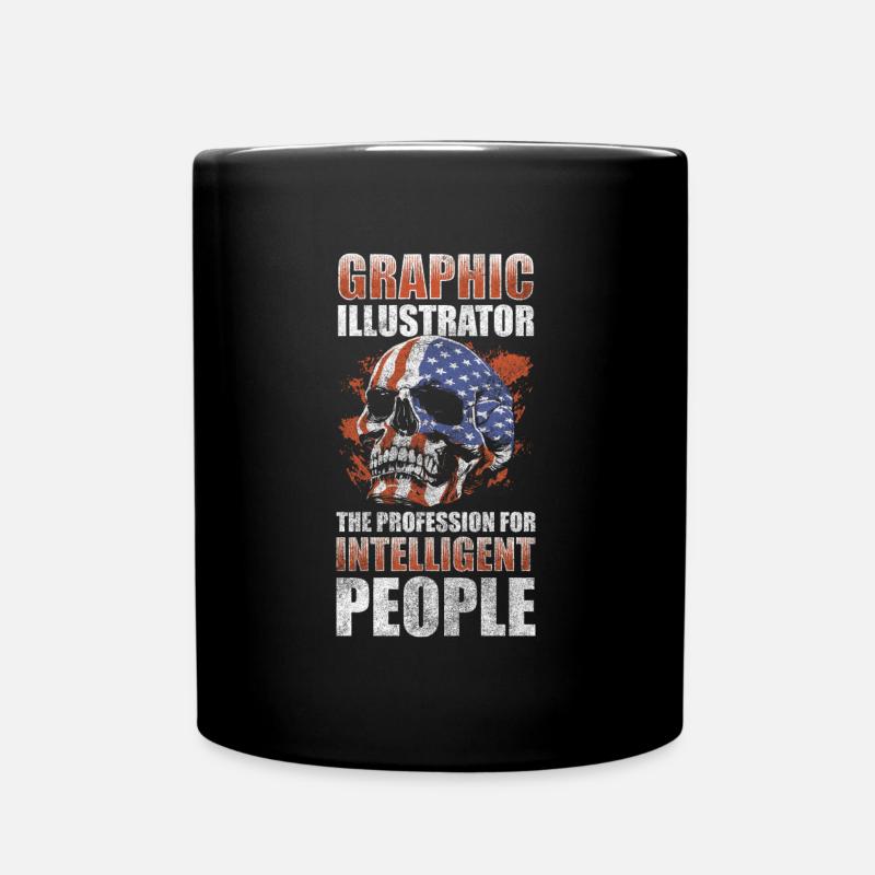 Illustrator Dessins de graphiste - Mug uni - noir