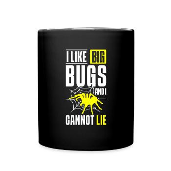 Spider Web Nature Arachnids Eight Eyes - Full Colour Mug - black - Front