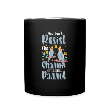 Vogel Habitat Tropen - Tasse einfarbig - Schwarz - Vorne