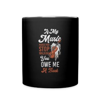 Music Town Musician Entertainment Band - Full Colour Mug - black - Front