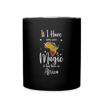 Africa Continent Animals - Full Colour Mug - black - Front