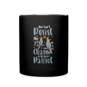 Macaw Flying Cockatoo Wildlife - Full Colour Mug - black - Front