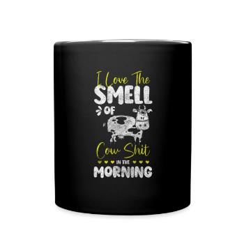 Élevage de vaches Taches de vaches - Mug uni - noir - Devant