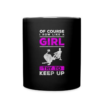 Rameur rameur gymnase de résistance - Mug uni - noir - Devant