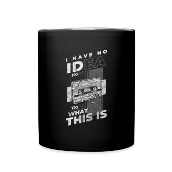 Cassette Radio 80s Hit Childhood - Full Colour Mug - black - Front