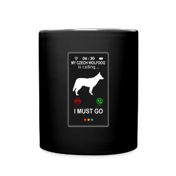 Appels tchèques czech Wolfhound - Mug uni - noir - Devant