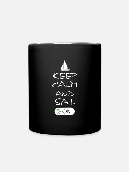 Segeln Kapitän Skipper - Tasse einfarbig - Schwarz