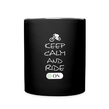 Fahrrad E-Bike Bmx - Tasse einfarbig - Schwarz - Vorne