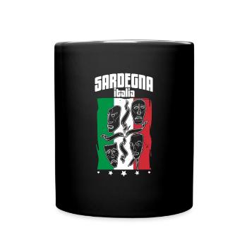 Italien Sardinien Insel Sardegna Urlaub Meer - Tasse einfarbig - Schwarz - Vorne