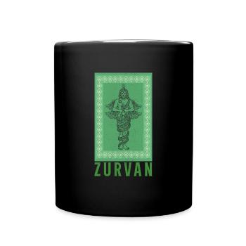 Antike Religion Iran Persisch Zurvanism Zeit - Tasse einfarbig - Schwarz - Vorne