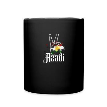 Peace Sign Kurdistan - Full Colour Mug - black - Front