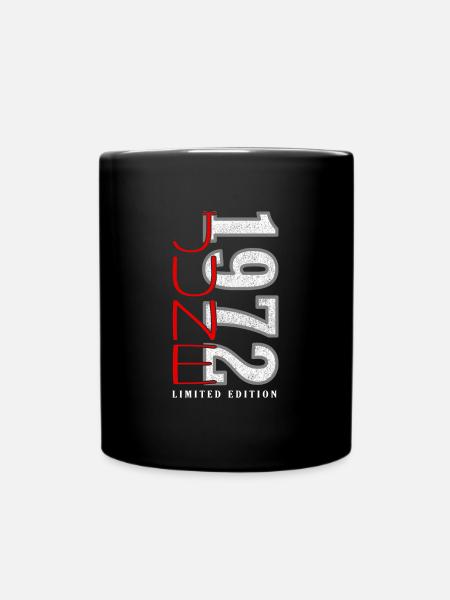 Juin 1972 né - Mug uni - noir