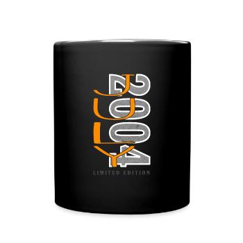 Juli 2004 geboren - Tasse einfarbig - Schwarz - Vorne