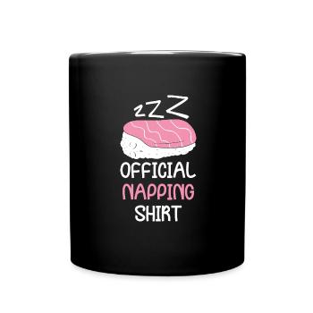 Official Sleeping Animal Napping - Full Colour Mug - black - Front
