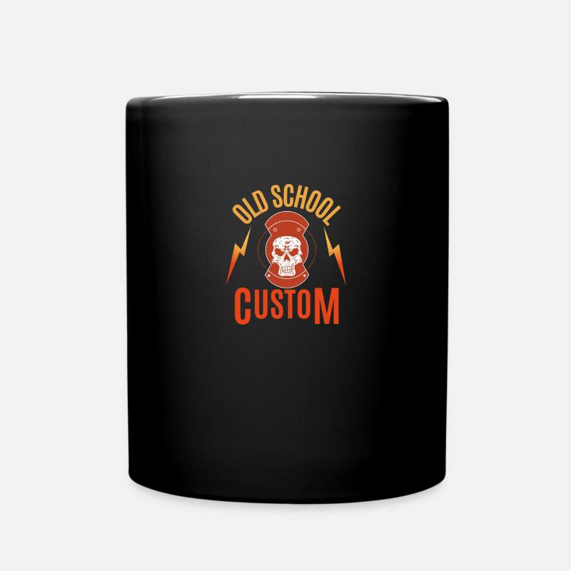 Old-School-Gewohnheit - Tasse einfarbig - Schwarz