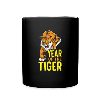 Chinese Year Of The Tiger - Full Colour Mug - black - Front